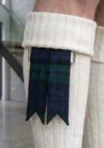 Black Watch Tartan Kilt Flashes Front