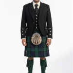 Black Watch Tartan Kilt Outfit Front
