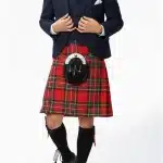 Blue Argyle Wedding Kilt Outfit