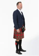 Blue Argyle Wedding Kilt Outfit Right Side