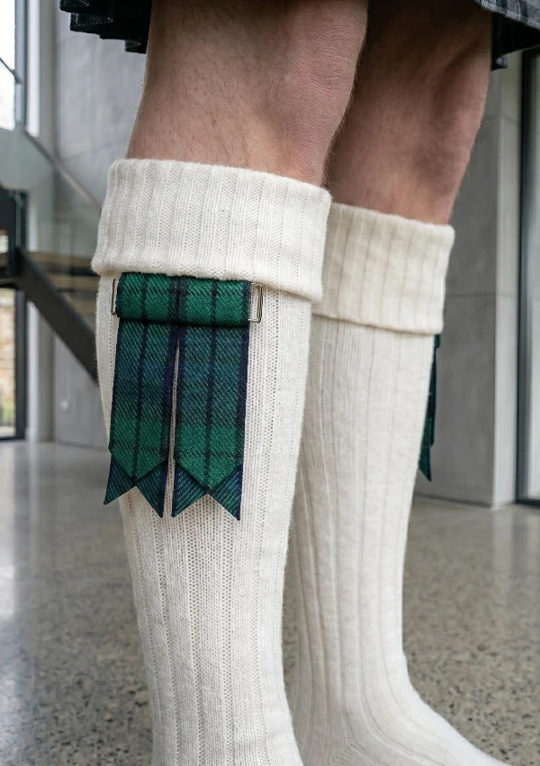 Campbell Tartan Kilt Flashes