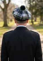 Gordon Tartan Tam o Shanter Hat Back View