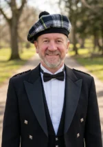Gordon Tartan Tam o Shanter Hat Front View