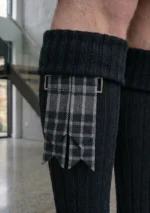 Grey Watch Tartan Kilt Flashes Front