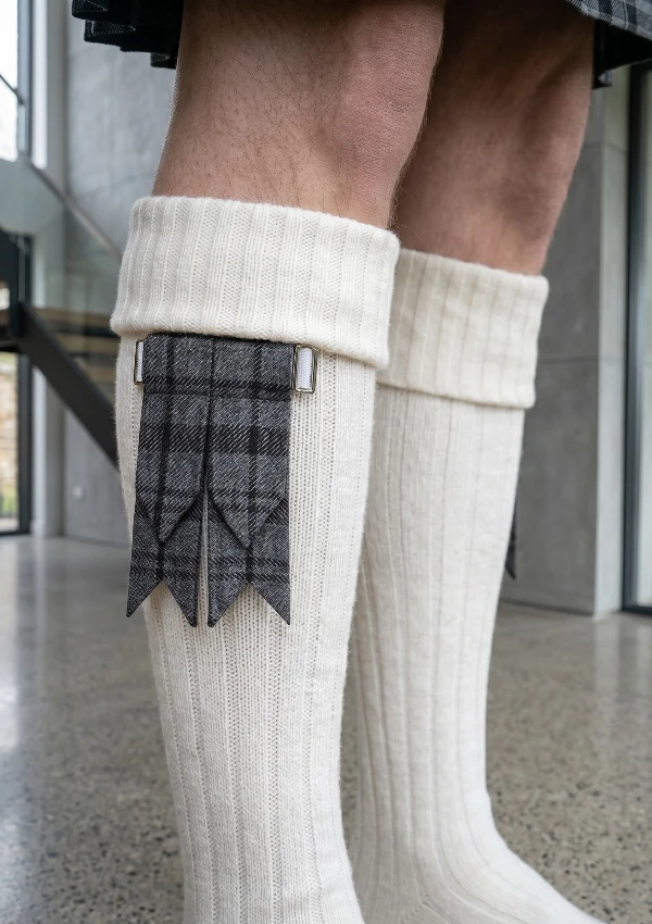 Grey Watch Tartan Kilt Flashes