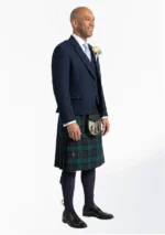 Hand Made Black Watch Tartan Kilt Outfit Right Side