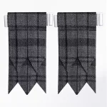 Hand Made Scottish Traditional Grey Watch Tartan Kilt Flashes