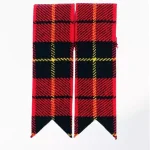 Hand Made Wallace Scottish Traditional Flashes Tartan Kilt Flashes