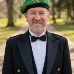 Irish National Tartan Tam o Shanter Hat Front View