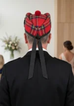 Men's Royal Stewart Glengarry Hat Back View
