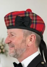 Men's Royal Stewart Glengarry Hat with Pom