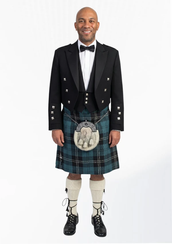 Prince Charlie Kilt Outfit For Men Front