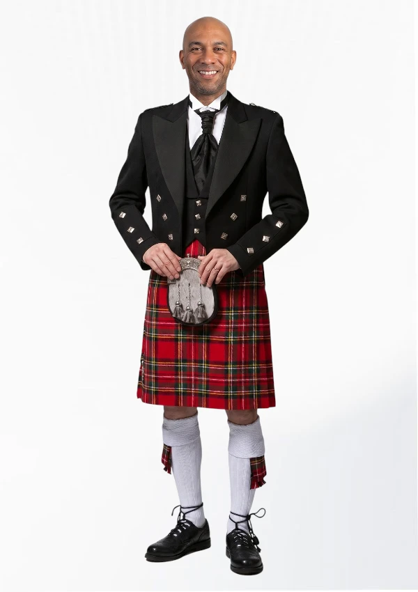 Royal Stewart Tartan Kilt Outfit Front