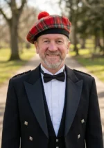 Royal Stewart Tartan Tam o Shanter Hat Front View