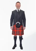 Royal Stewart Tartan Wedding Kilt Outfit For Mens Front