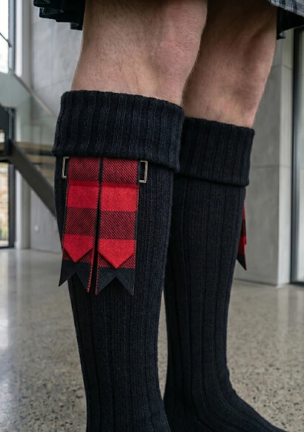 Traditional Wallace Tartan Kilt Flashes