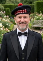 Black Balmoral Hat Front View
