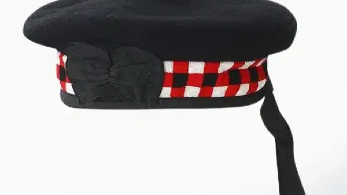 Scottish Black Balmoral Hat