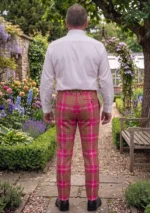 Crawford Weathered Tartan Trouser Back