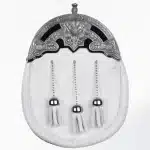 Handmade Scottish White Sealskin Sporran