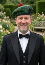 Irish National Tartan Balmoral Hat Front View