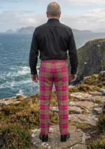 Lindsay Weathered Tartan Trouser Back