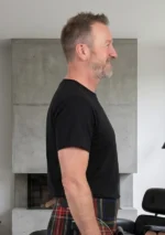 Men's Black T-Shirt Right Side View