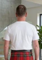 Men's White T-Shirt Back View