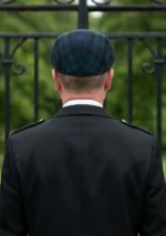 Black Watch Tartan Irish Hat Back View