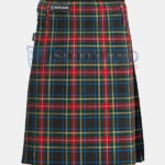 Black Stewart Tartan Kilt front