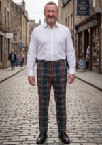 Black Stewart Tartan Trouser