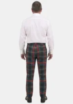 Black Stewart Tartan Trouser Men Back