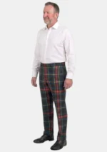 Black Stewart Tartan Trouser Men Left