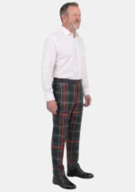Black Stewart Tartan Trouser Men Right