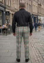 Craig Tartan Trouser Back