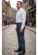 Hand Made Baird Tartan Trouser Left Side