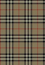 Hand Made Burberry Tartan Fabric