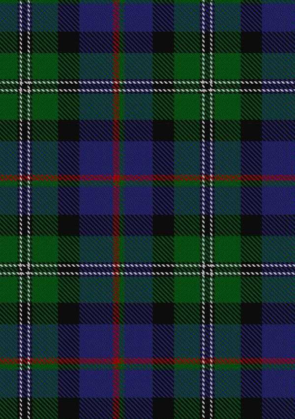 Hand Made Loch Carron Tartan Fabric Hand Made Loch Carron Tartan Fabric