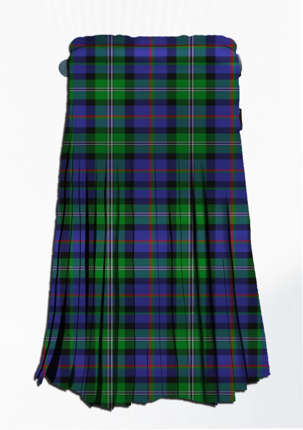 Hand Made Loch Carron Tartan Kilt Back Hand Made Loch Carron Tartan Kilt Back