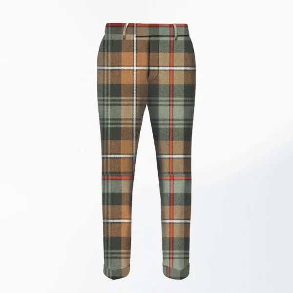 Hand Made Mackenzie Weathered Tartan Trouser