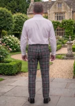 Hebridean Heather Tartan Trouser Back