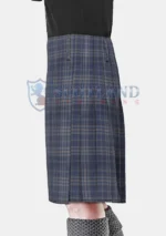 Arran Mist Tartan Kilt left