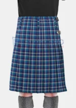 Bannockbane Light Blue Tartan Kilt back
