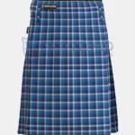 Bannockbane Light Blue Tartan Kilt front