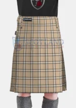 Beige Tartan Kilt front
