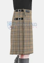 Beige Tartan Kilt right
