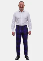 Blue Spirit Tartan Trouser Men Front