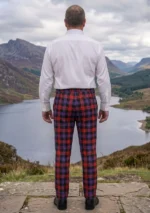 Brown Tartan Trouser Back