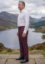 Brown Tartan Trouser Left
