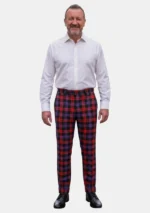 Brown Tartan Trouser Men Front
